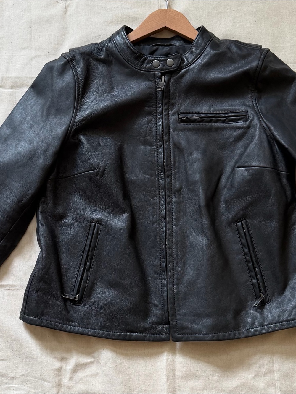 Black Harley Davidson Women's Leather Moto Jacket